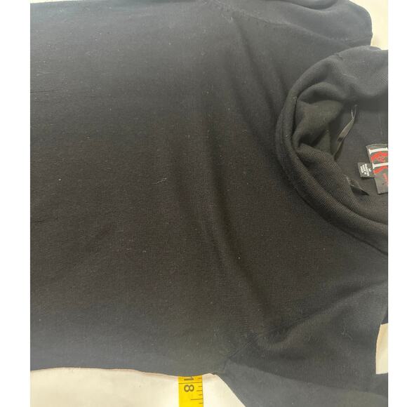 R&K original Soft black turtleneck sweater dress flare bottom long sleeves Med. - Picture 3 of 6